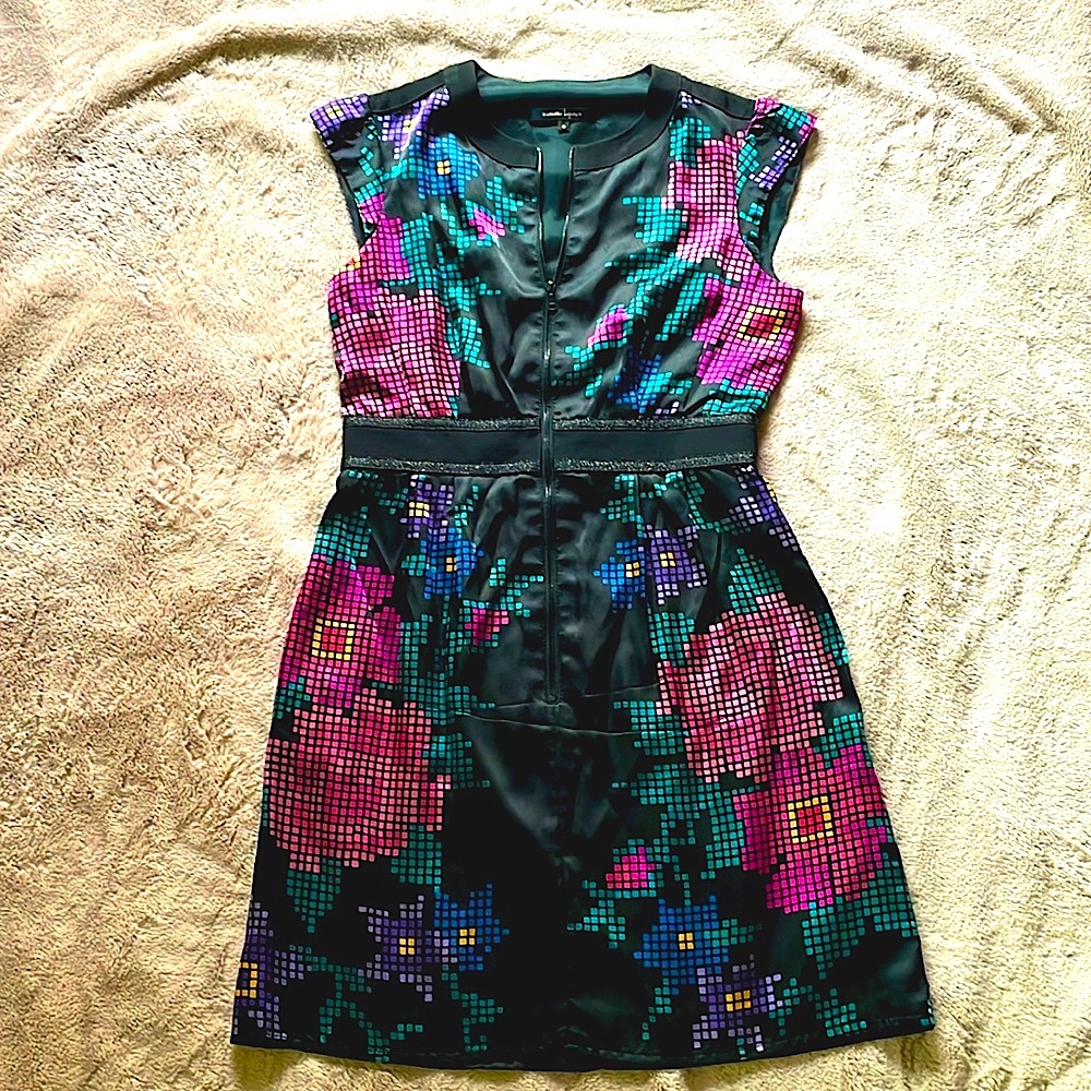 Silky Floral Digital Print MiniDress from Nanette Lepore